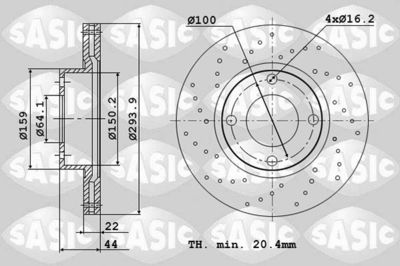 6106247 SASIC Тормозной диск