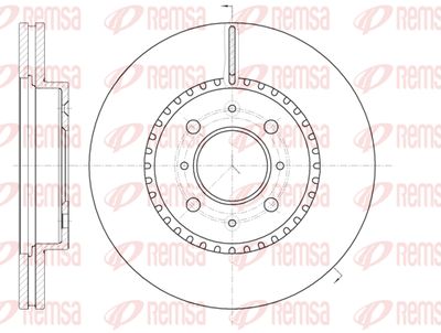 6109610 REMSA Тормозной диск
