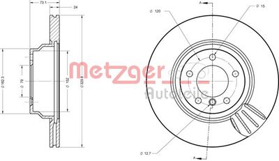 6110401 METZGER Тормозной диск