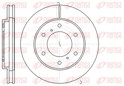 6111810 REMSA Тормозной диск