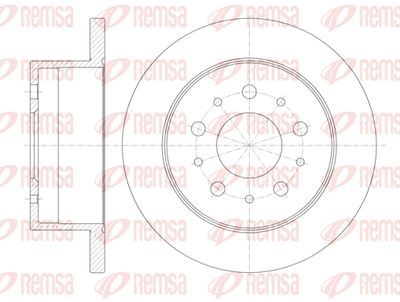 6112000 REMSA Тормозной диск