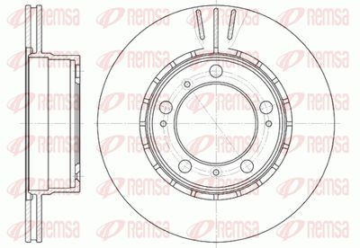 6112610 REMSA Тормозной диск