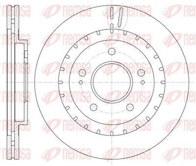 6113710 REMSA Тормозной диск