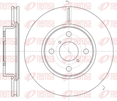 6116910 REMSA Тормозной диск