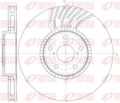 6117911 REMSA Тормозной диск