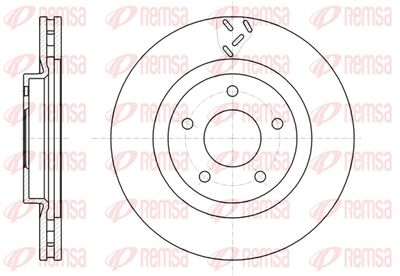 6120010 REMSA Тормозной диск