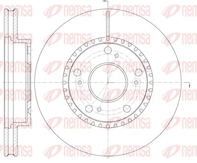 6123210 REMSA Тормозной диск