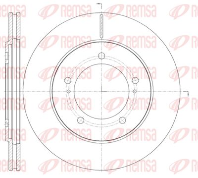 6123310 REMSA Тормозной диск