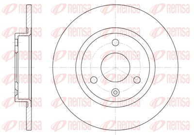 612900 REMSA Тормозной диск