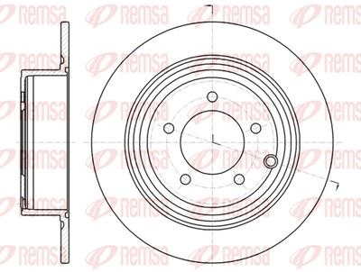 6129000 REMSA Тормозной диск