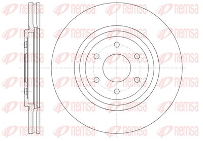 6134810 REMSA Тормозной диск