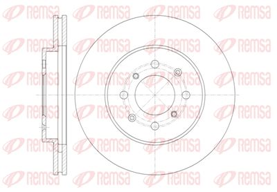 6135710 REMSA Тормозной диск