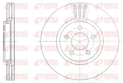 6137010 REMSA Тормозной диск
