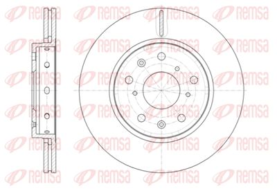 6141710 REMSA Тормозной диск