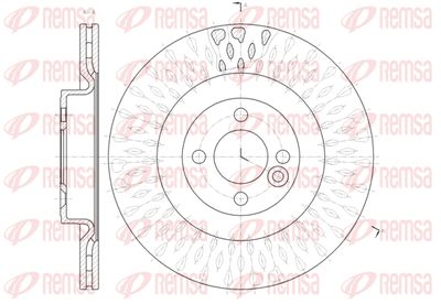 6144210 REMSA Тормозной диск