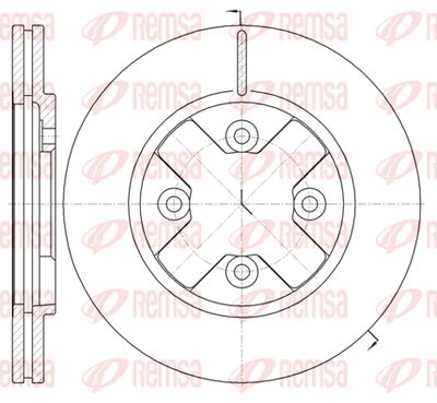 614510 REMSA Тормозной диск