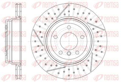 6145110 REMSA Тормозной диск