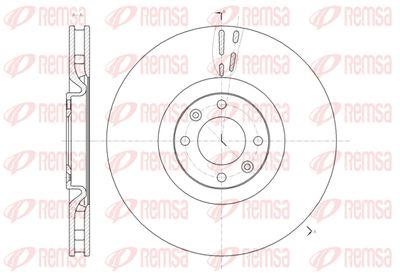 6147010 REMSA Тормозной диск