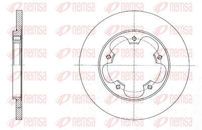 6156700 REMSA Тормозной диск