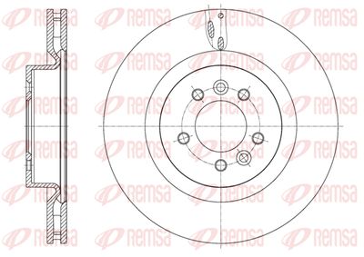 6161310 REMSA Тормозной диск