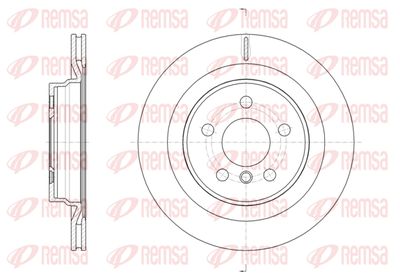 6163210 REMSA Тормозной диск