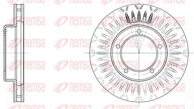 6168710 REMSA Тормозной диск