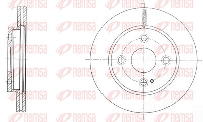 6173810 REMSA Тормозной диск