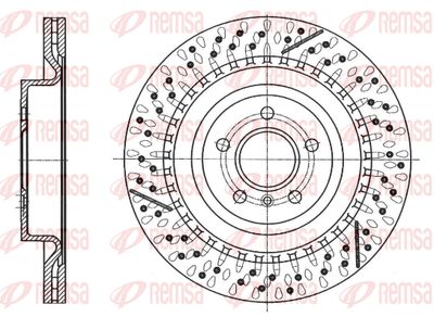 6174410 REMSA Тормозной диск