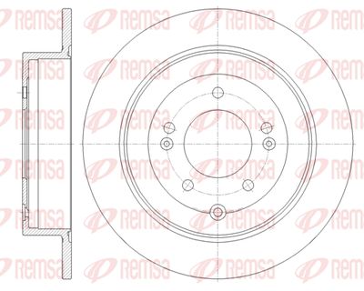 6177900 REMSA Тормозной диск