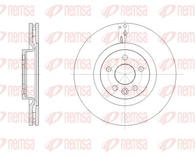 6178610 REMSA Тормозной диск