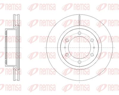 6252710 REMSA Тормозной диск