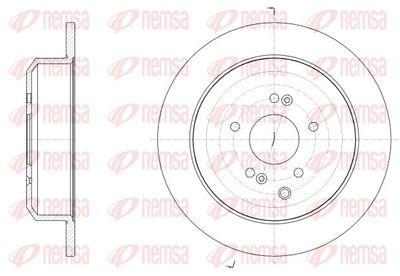 6254100 REMSA Тормозной диск