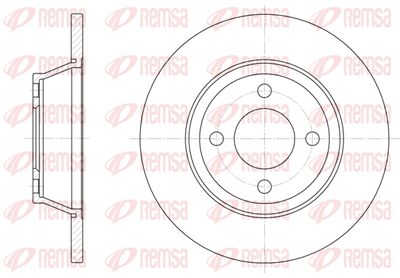628700 REMSA Тормозной диск