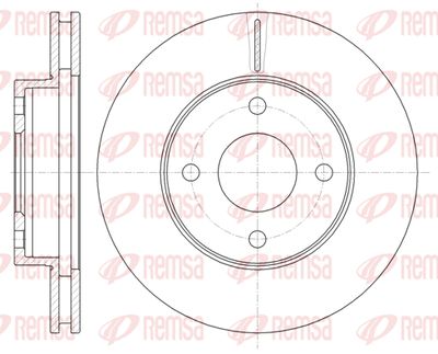636510 REMSA Тормозной диск