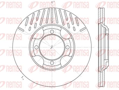 638110 REMSA Тормозной диск