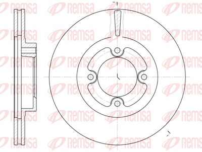 640610 REMSA Тормозной диск