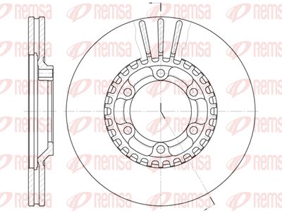644610 REMSA Тормозной диск