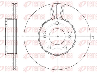 647410 REMSA Тормозной диск