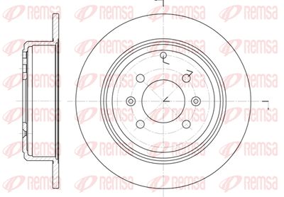 649800 REMSA Тормозной диск