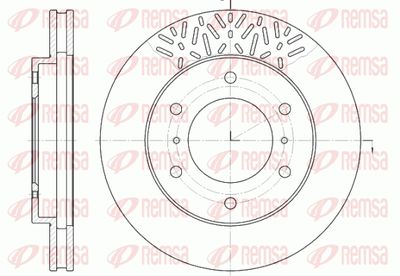 663910 REMSA Тормозной диск