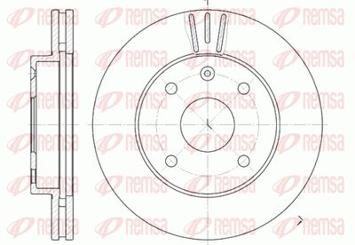 665610 REMSA Тормозной диск