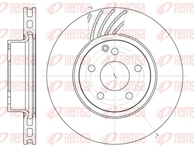 667710 REMSA Тормозной диск