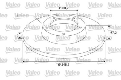 675405 VALEO Тормозной диск