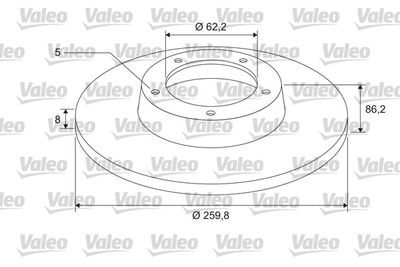 675414 VALEO Тормозной диск