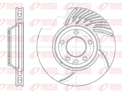 676911 REMSA Тормозной диск