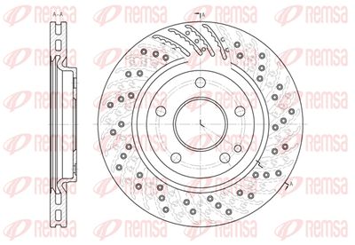 685910 REMSA Тормозной диск
