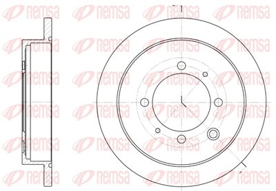 690700 REMSA Тормозной диск