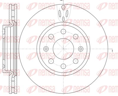 698110 REMSA Тормозной диск