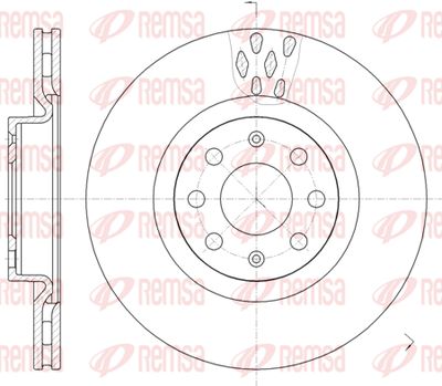 698210 REMSA Тормозной диск