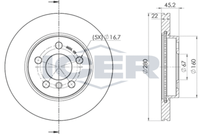 78BD00392 ICER Тормозной диск